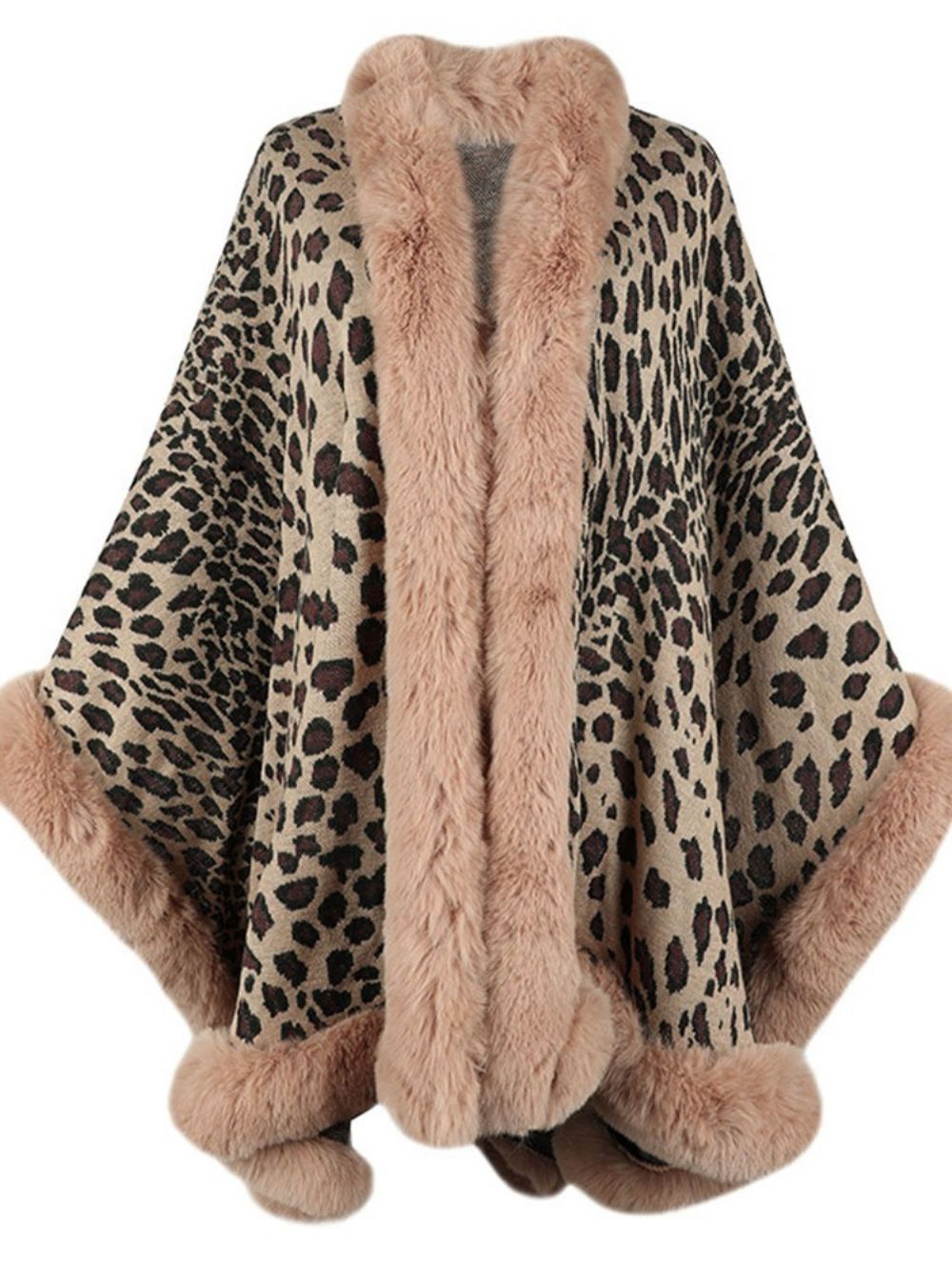 Capa De Inverno De Lã De Leopardo