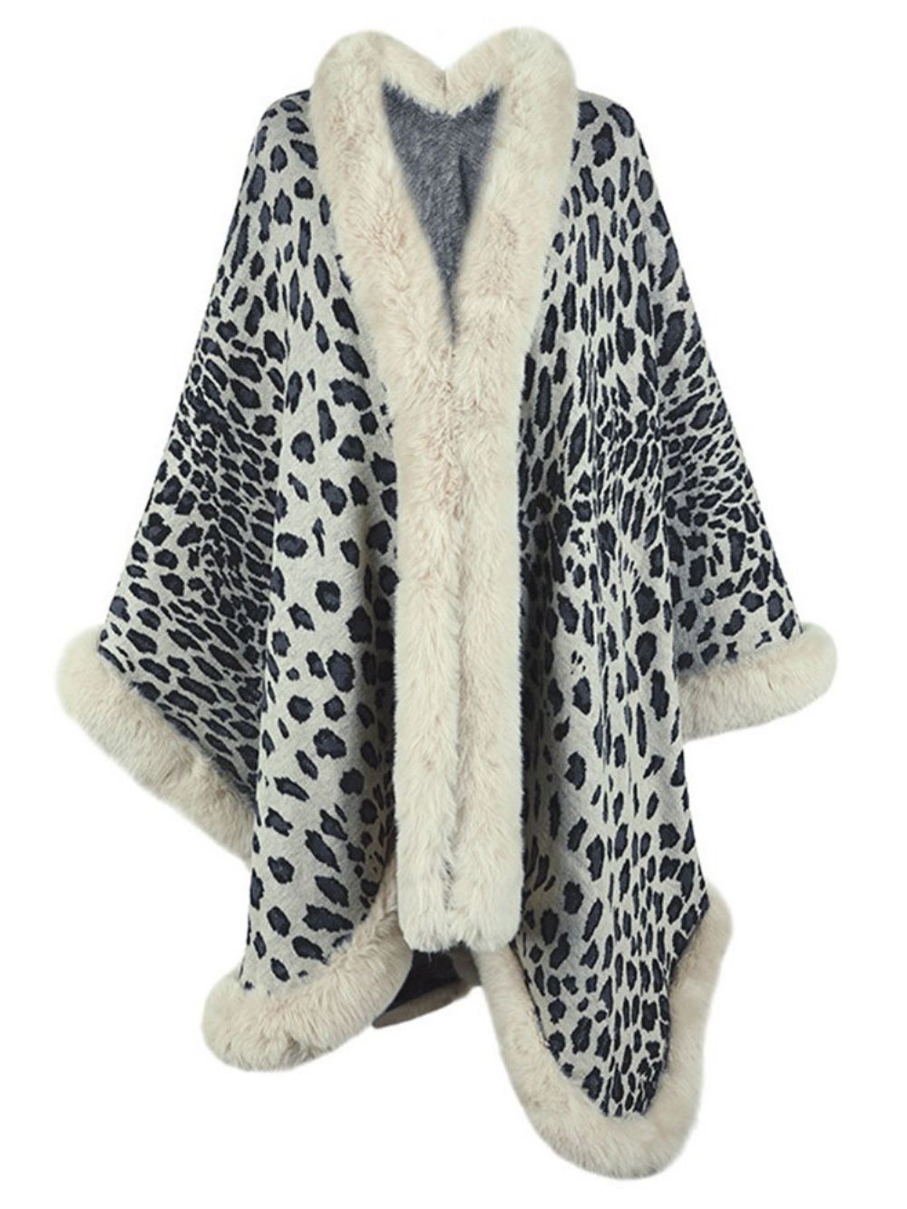 Capa De Inverno De Lã De Leopardo