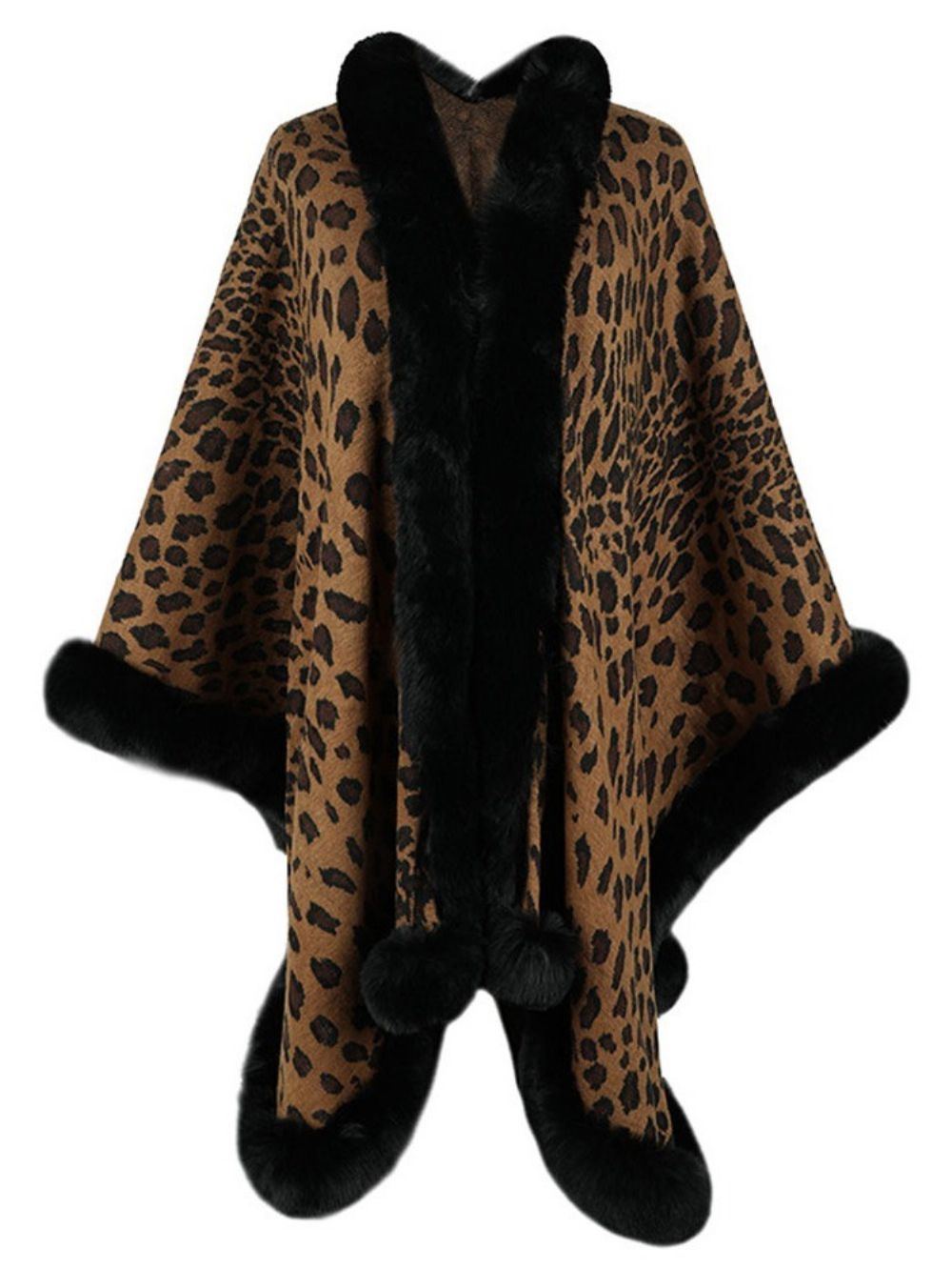 Capa De Inverno De Lã De Leopardo