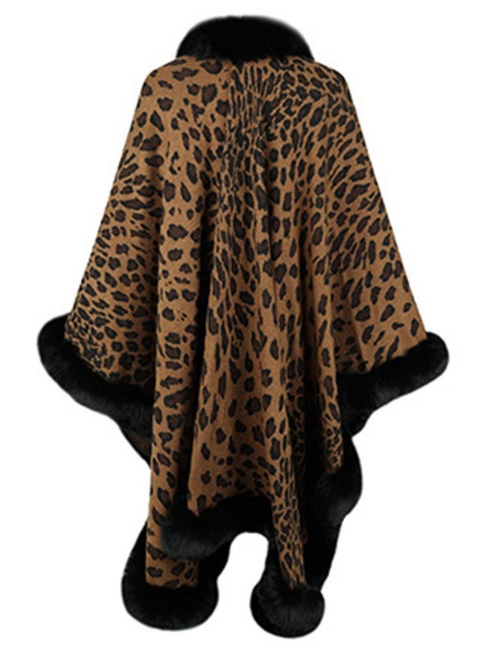 Capa De Inverno De Lã De Leopardo