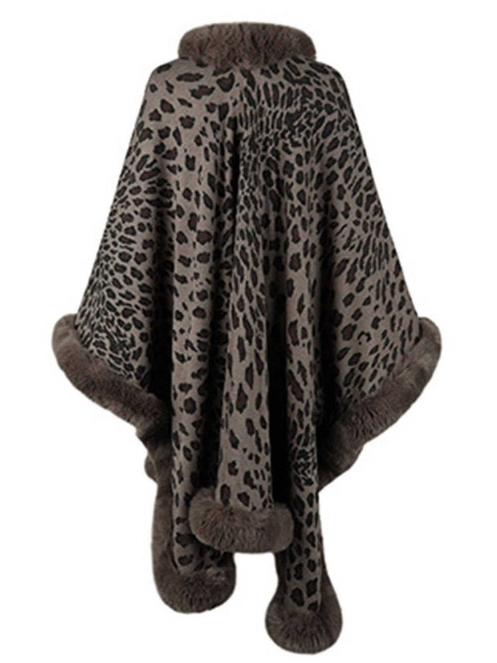 Capa De Inverno De Lã De Leopardo