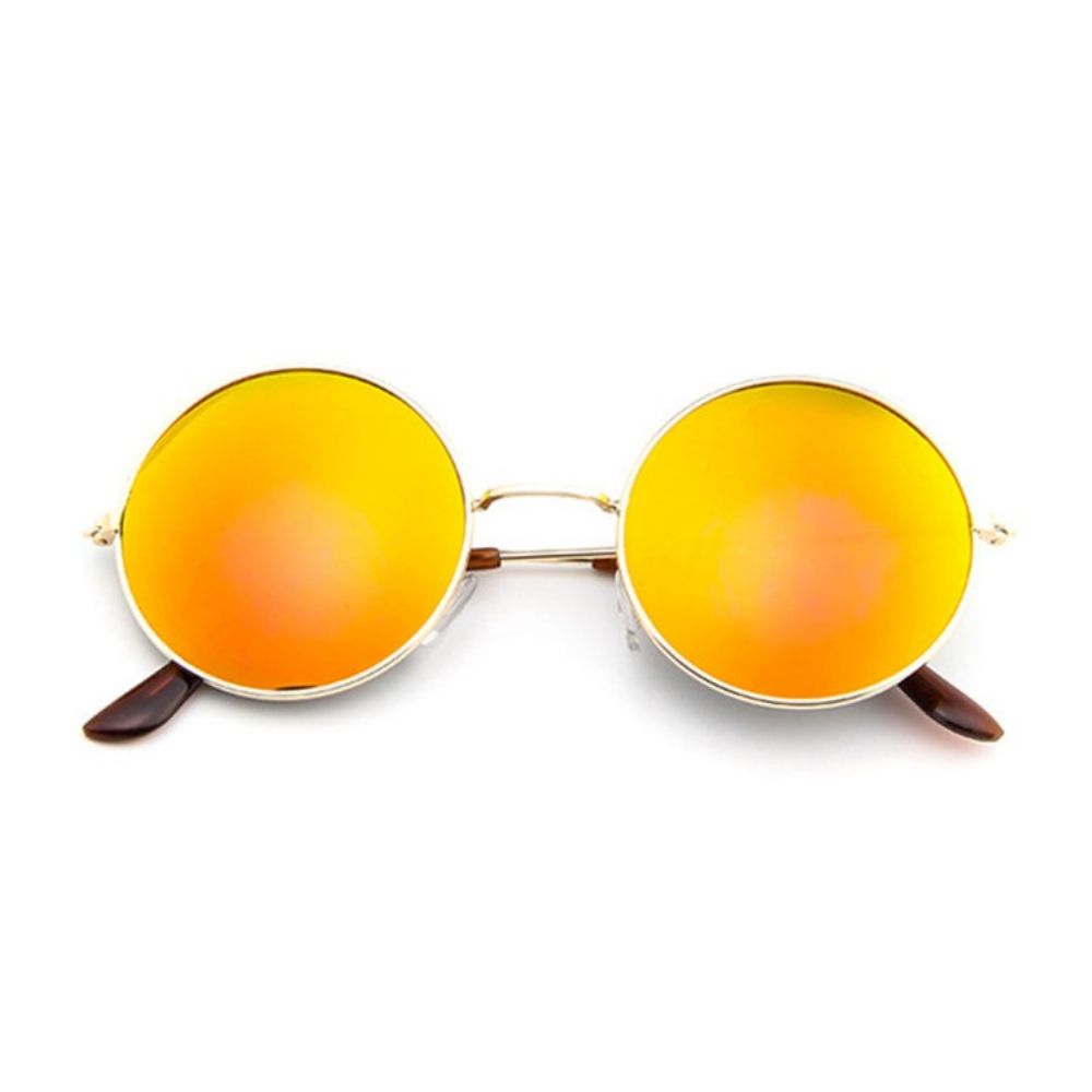 Óculos De Sol Com Lentes Laranja