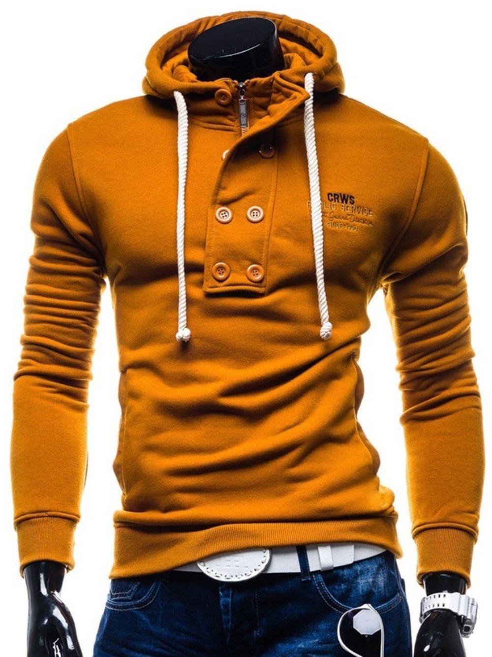 Moletons Finos Masculinos Letter Pullover