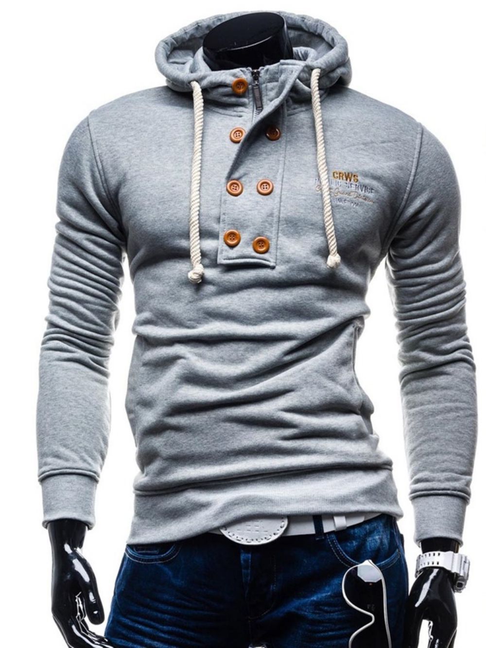 Moletons Finos Masculinos Letter Pullover