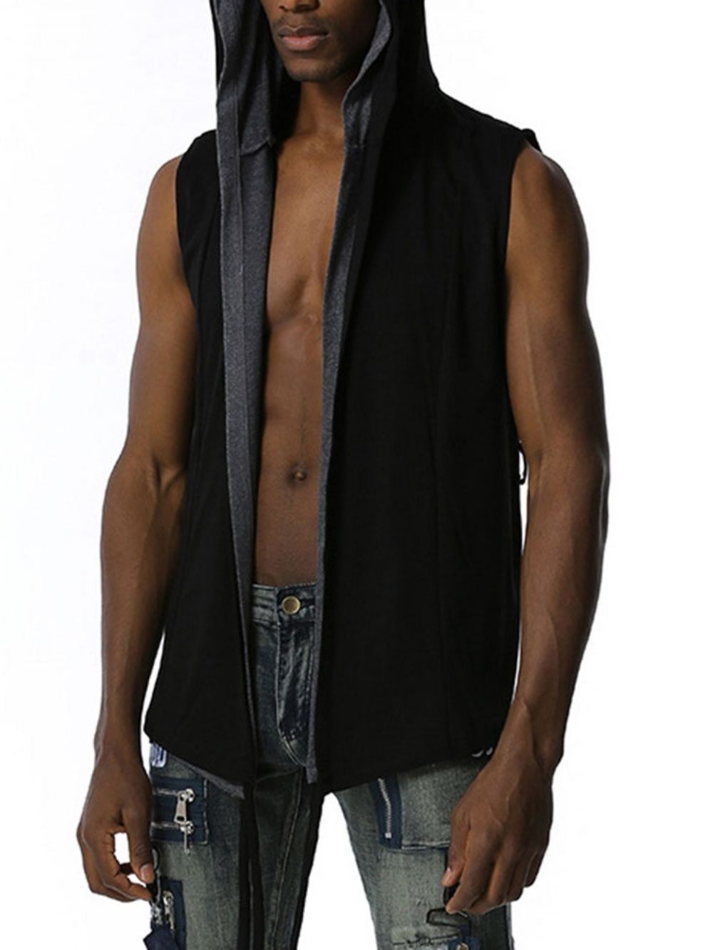 Moletom Masculino Cardigan Liso Hip Hop Liso