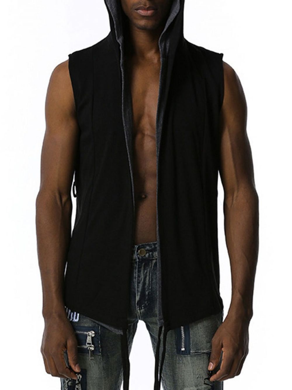 Moletom Masculino Cardigan Liso Hip Hop Liso