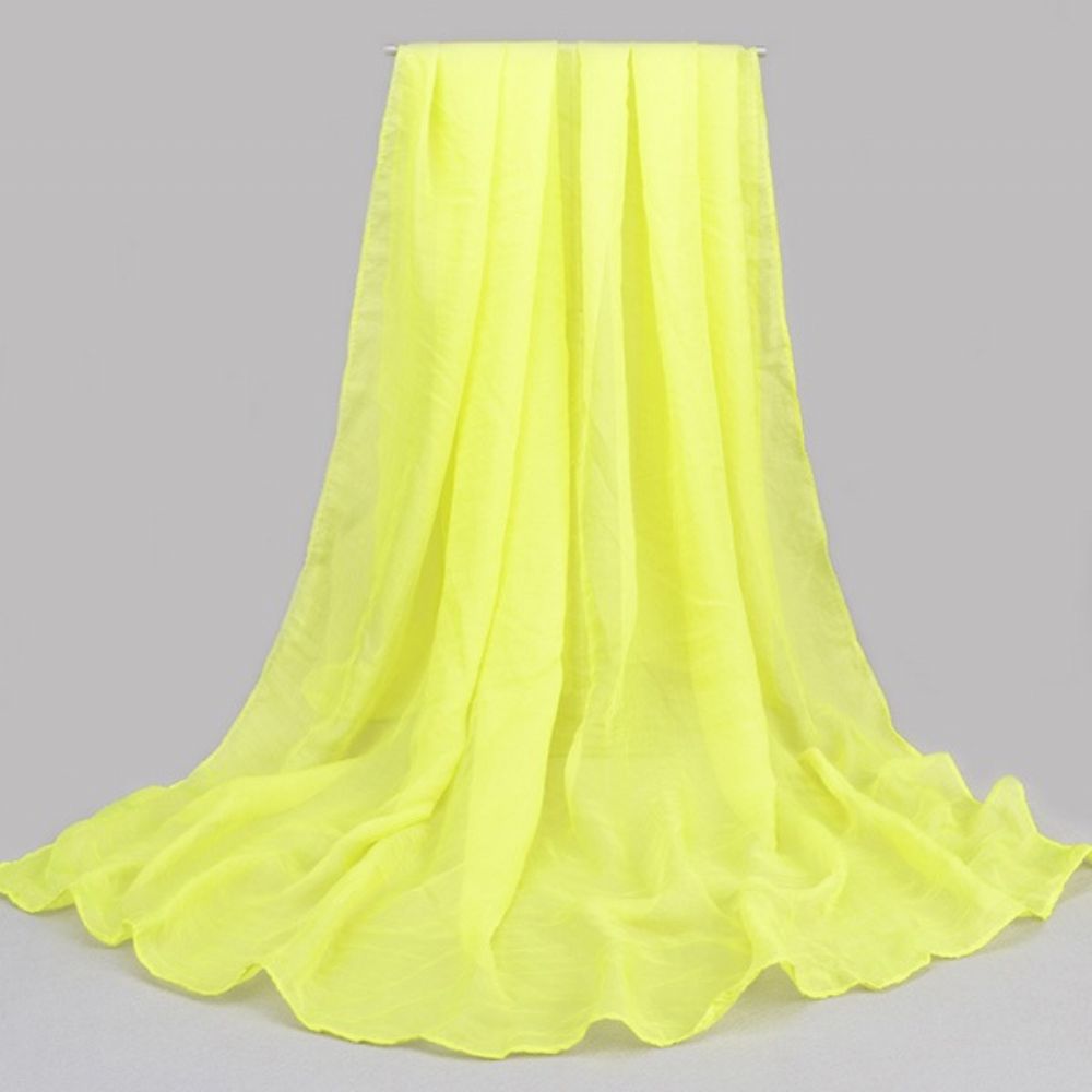 Lenço De Chiffon De Cor Sólida