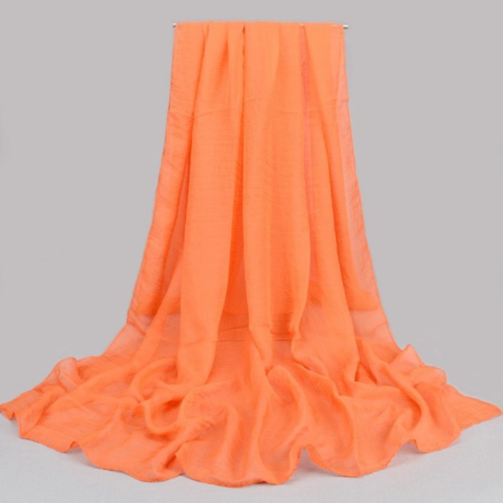 Lenço De Chiffon De Cor Sólida