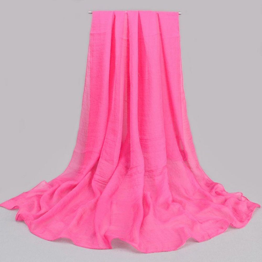 Lenço De Chiffon De Cor Sólida