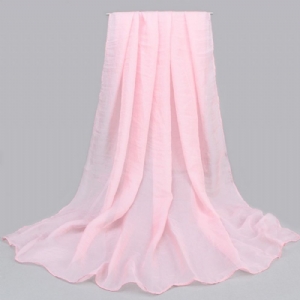 Lenço De Chiffon De Cor Sólida