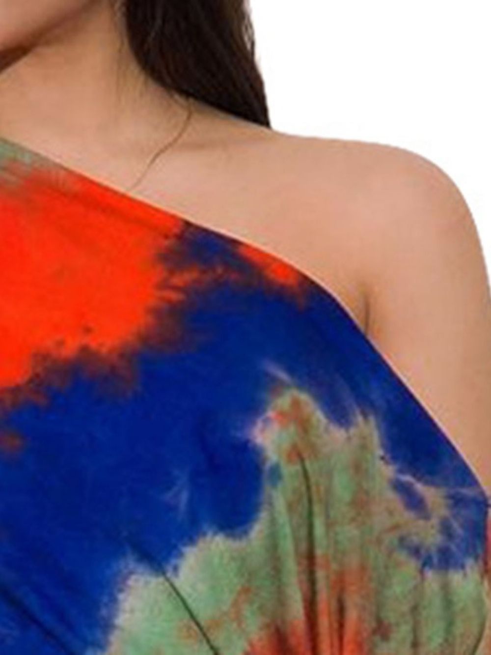 Conjuntos De Saia E Camiseta Feminina Sexy Tie-Dye Bodycon Terno De Duas Peças