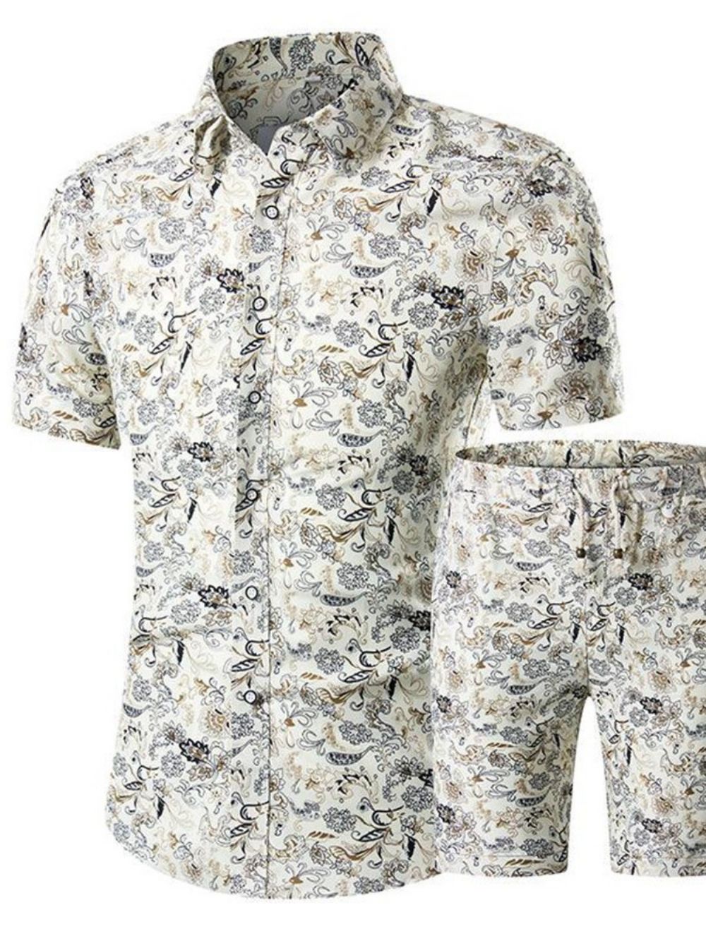 Calças Roupa Masculina Casual Floral