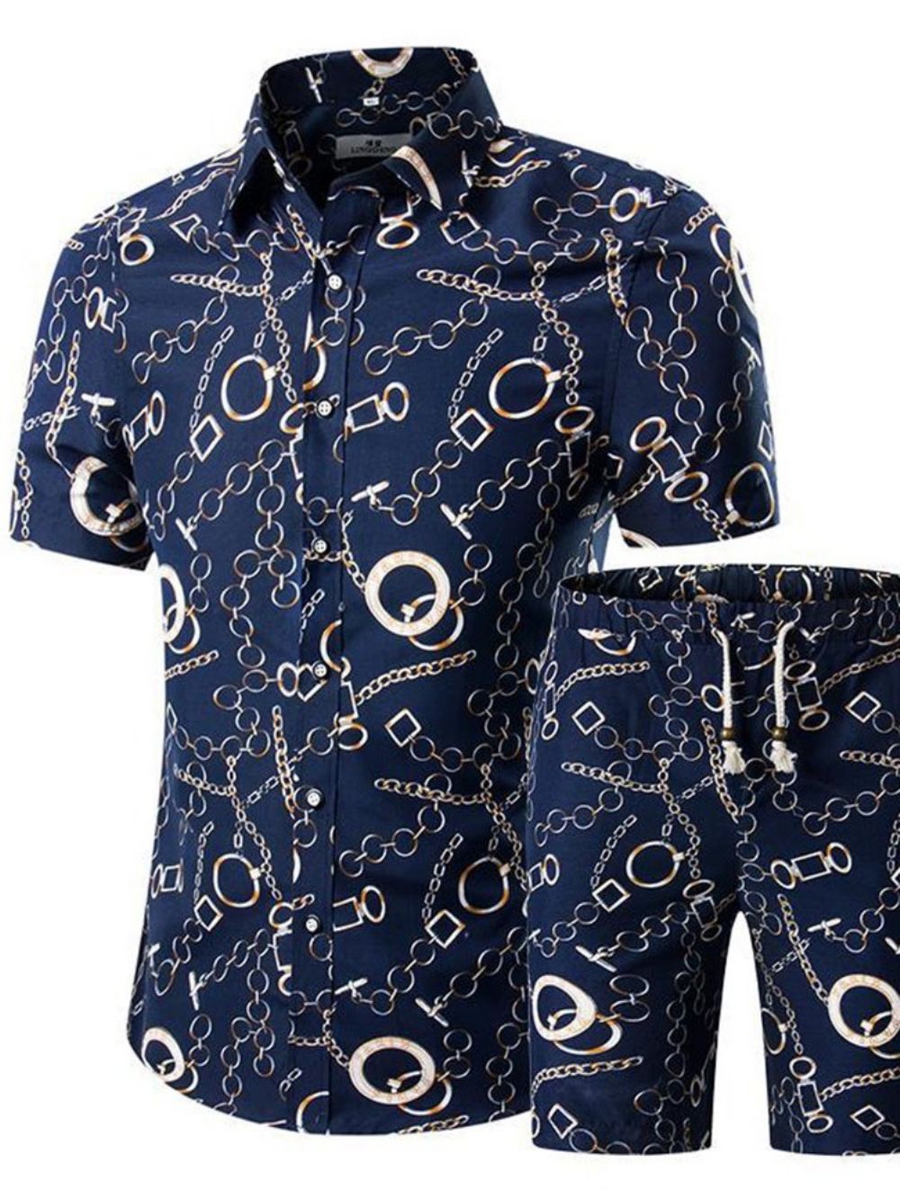 Calças Roupa Masculina Casual Floral