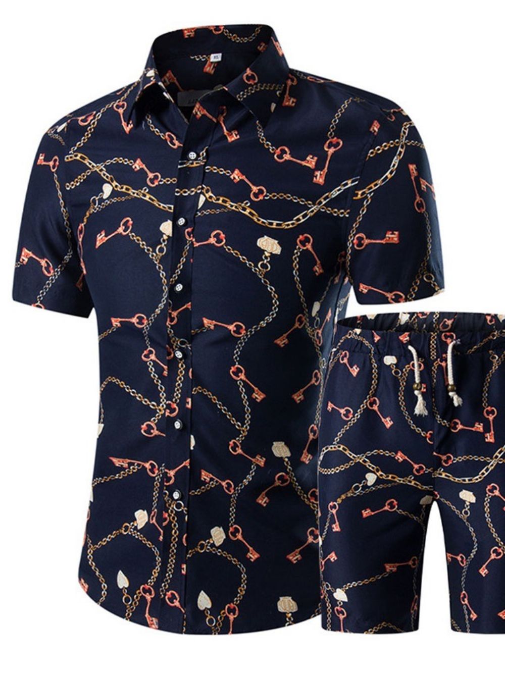 Calças Roupa Masculina Casual Floral