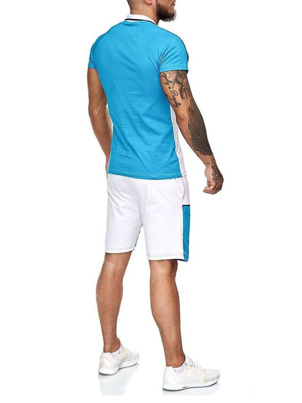 Camiseta Masculina Color Block Print