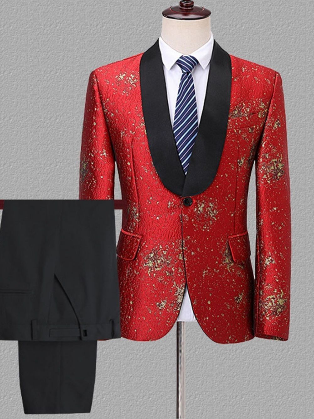 Fato Formal Masculino Blazer De Um Botão