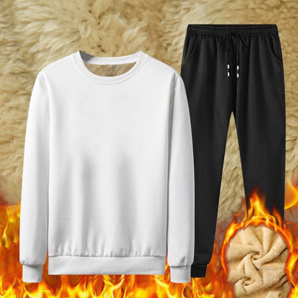 Roupa De Inverno Masculina Com Estampa De Calças Casuais