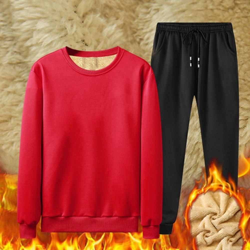 Roupa De Inverno Masculina Com Estampa De Calças Casuais