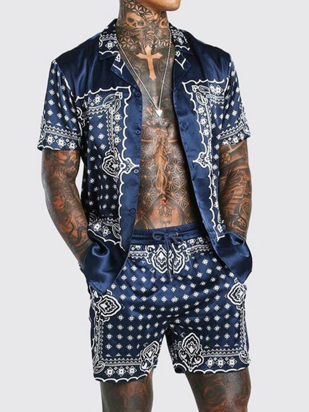 Roupa Masculina Casual Floral