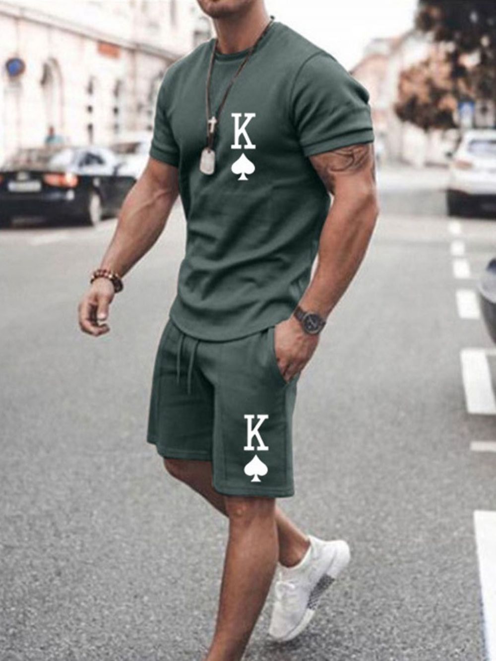 Roupa Masculina Com Estampa De Calças Letter