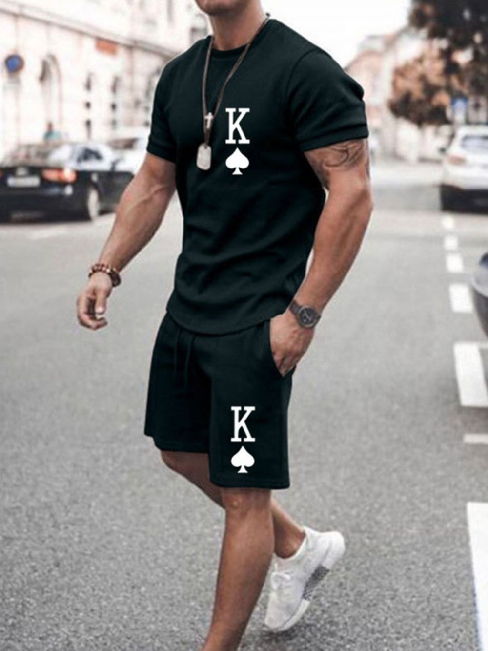 Roupa Masculina Com Estampa De Calças Letter