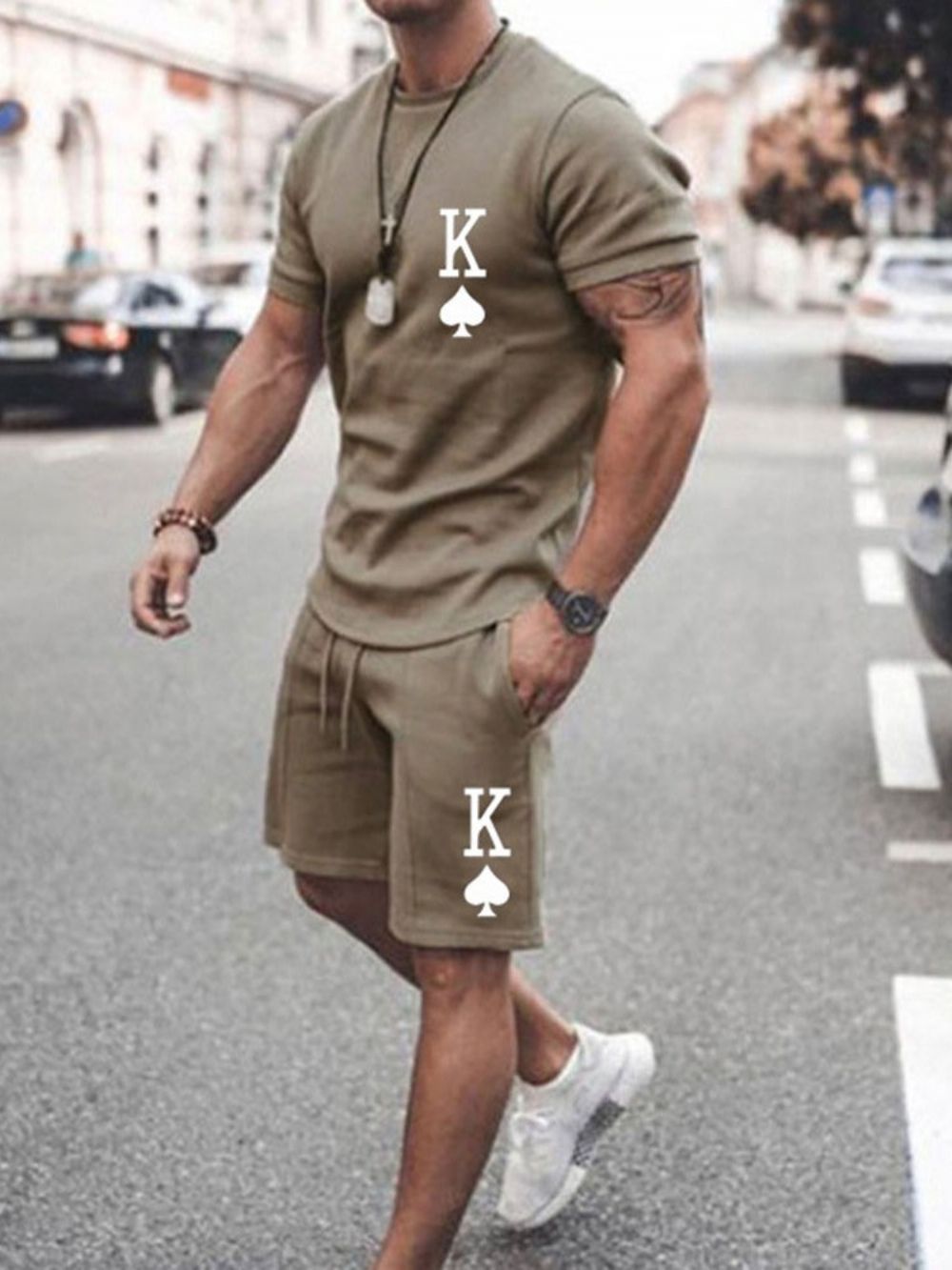 Roupa Masculina Com Estampa De Calças Letter