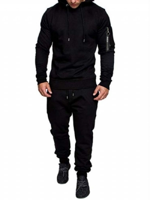 Roupa De Moletom Masculina Casual