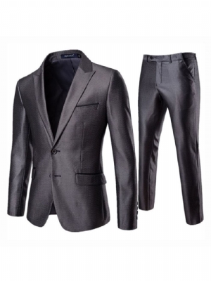 Terno Casual Masculino Liso Blazer E Calça