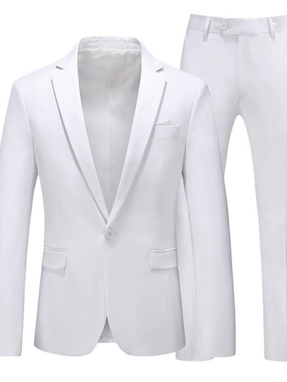 Terno Masculino Blazer Liso De Um Botão