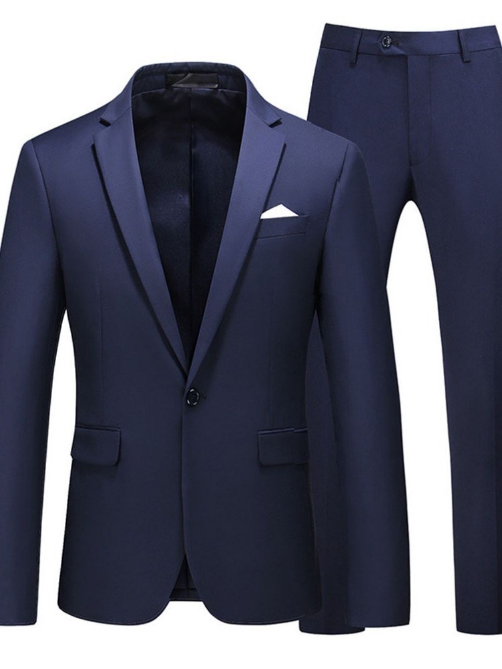 Terno Masculino Blazer Liso De Um Botão