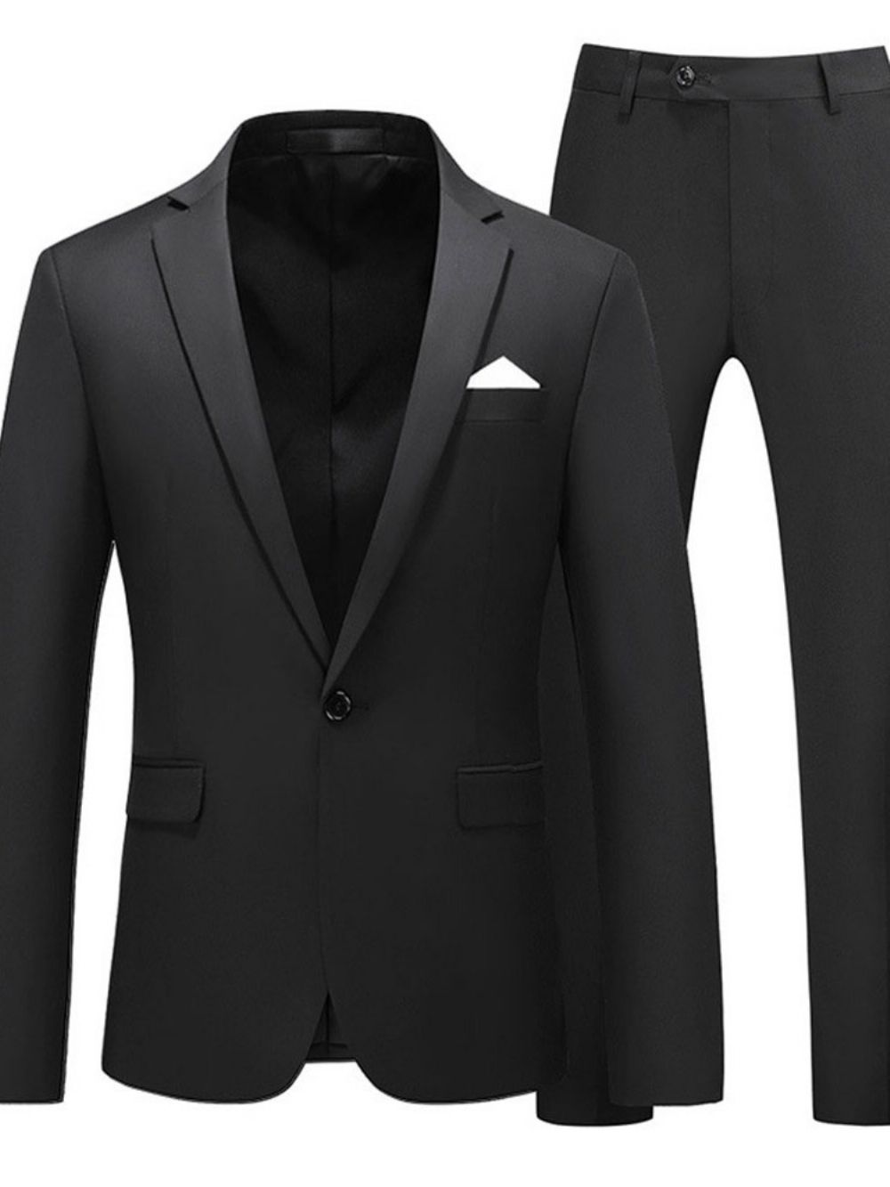 Terno Masculino Blazer Liso De Um Botão