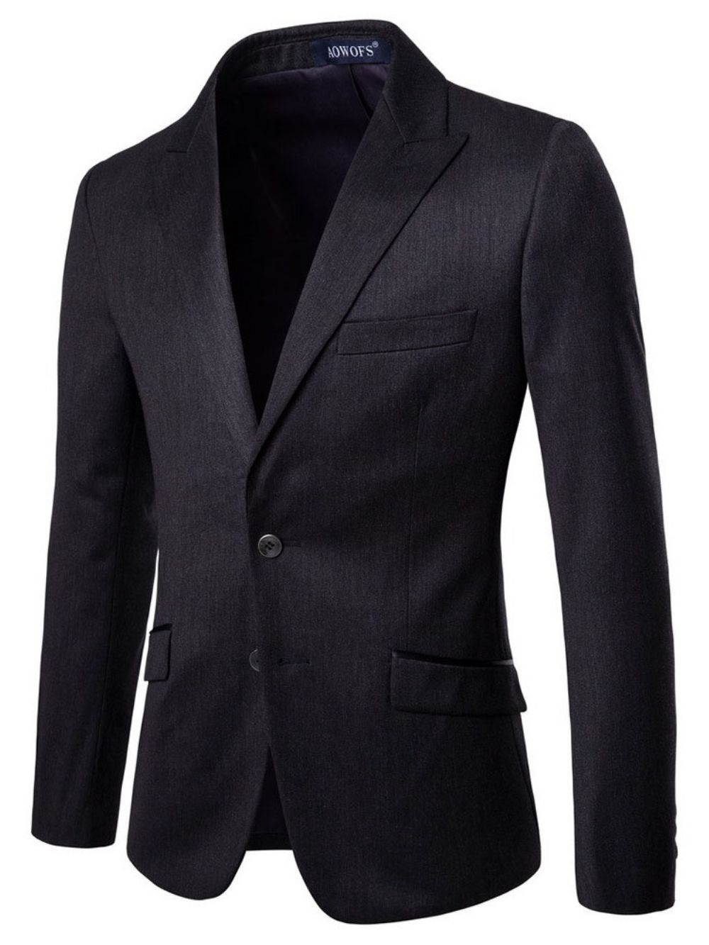 Terno Masculino Blazer Simples De 2 Peças De Abotoamento Simples