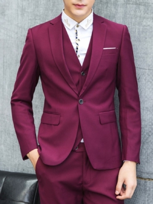 Terno Masculino Elegante De Três Peças Multicolorido