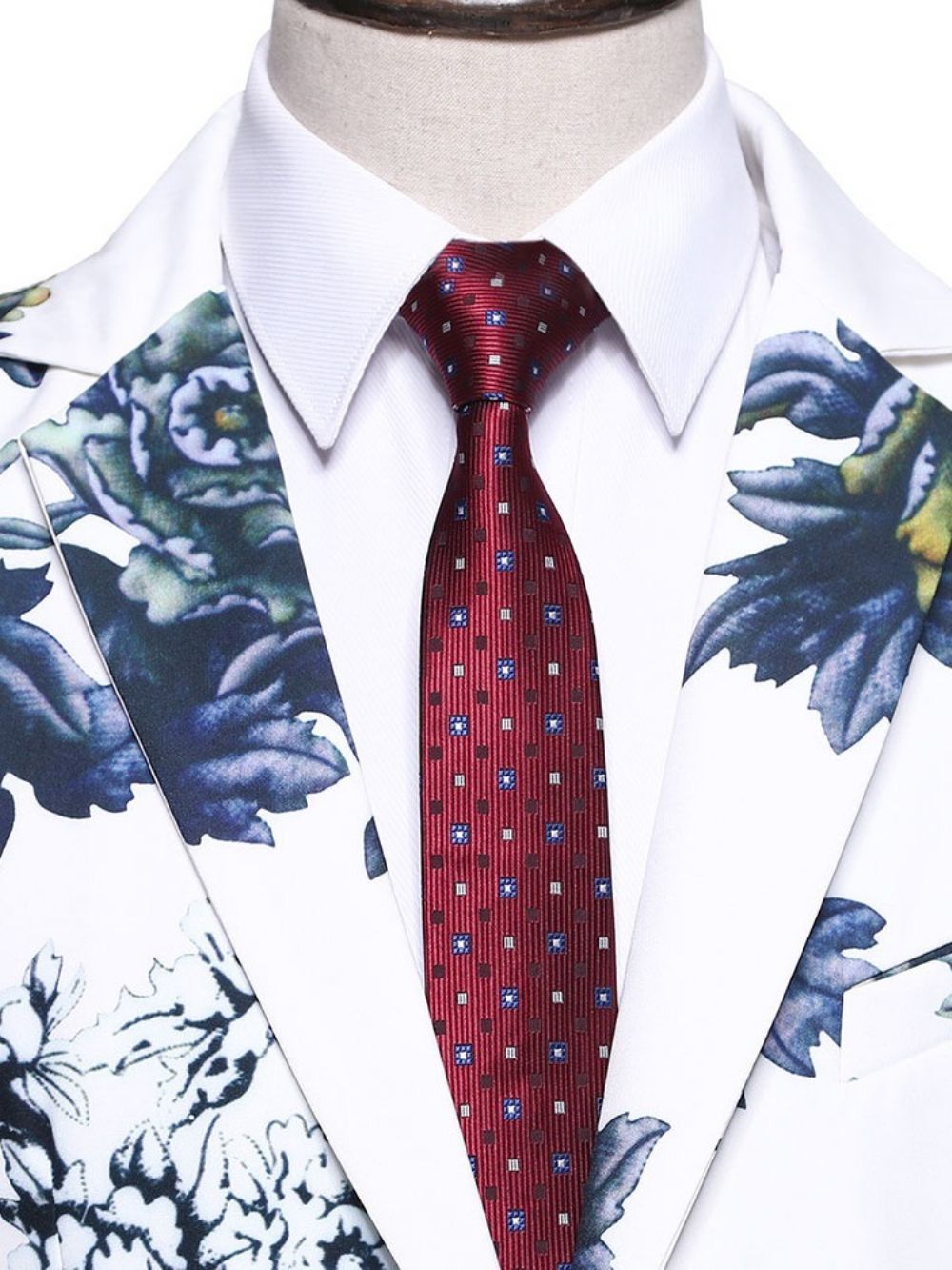 Terno Masculino Floral Formal De Um Botão