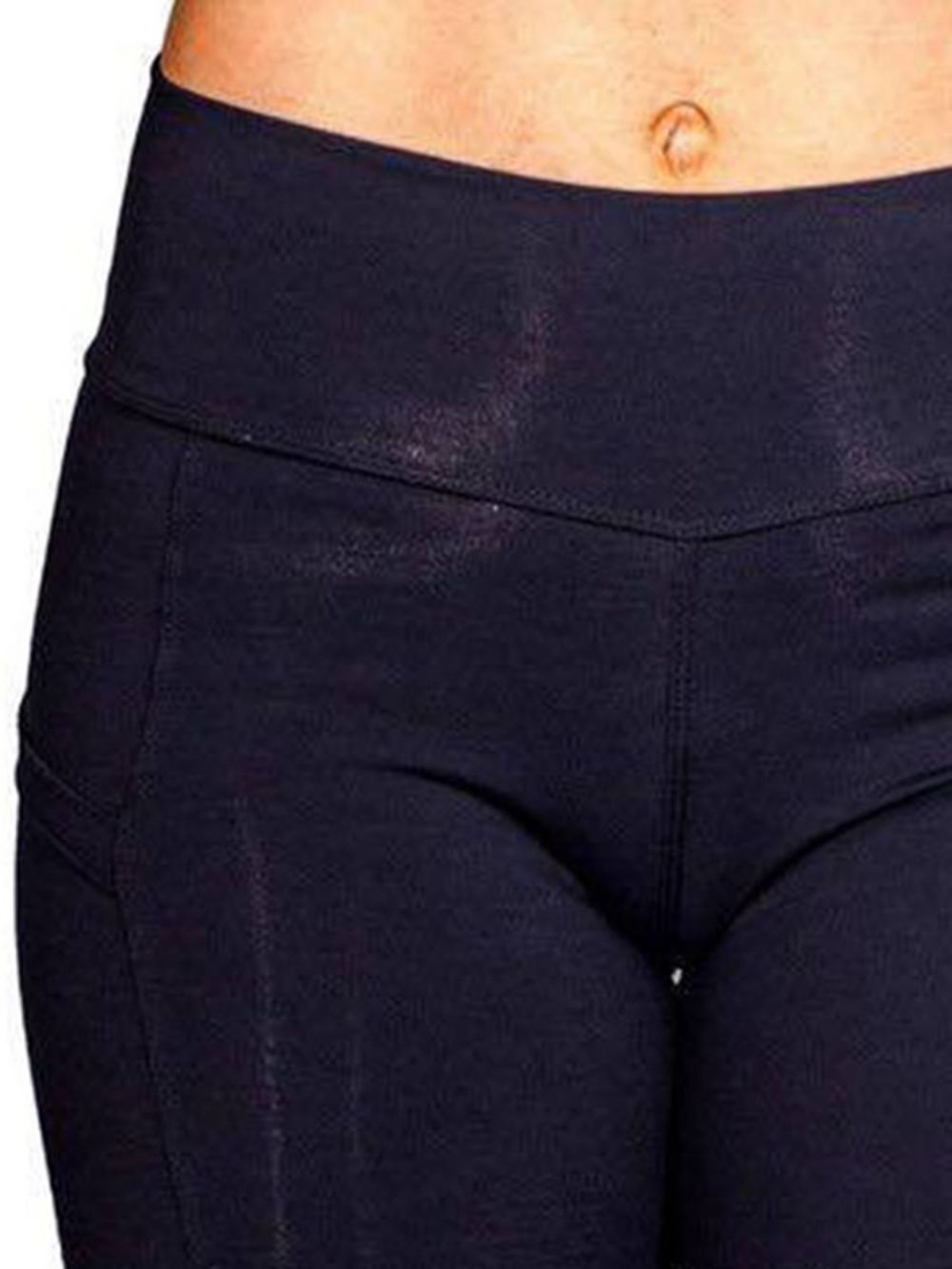 Bolsos Anti-Suor Leggings De Ioga Sólidas Calças De Ioga De Cintura Alta Tiktok Leggings