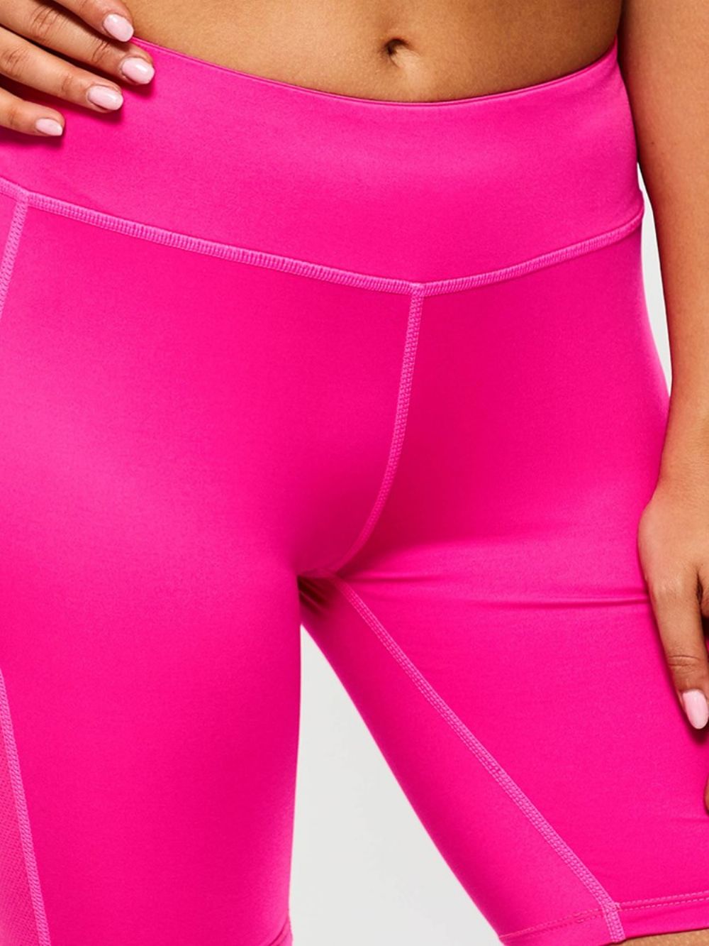 Bolsos Femininos Anti-Suor Sólido Ginásio Esportes Shorts Ioga Calças Ioga Cintura Alta Legging Tiktok