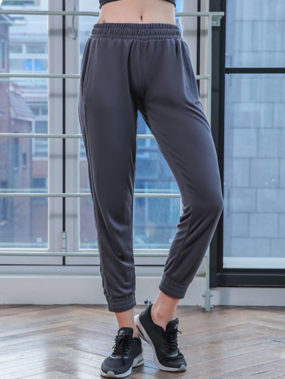 Calça Esportiva De Inverno Modal Antissuor Com Bolsos