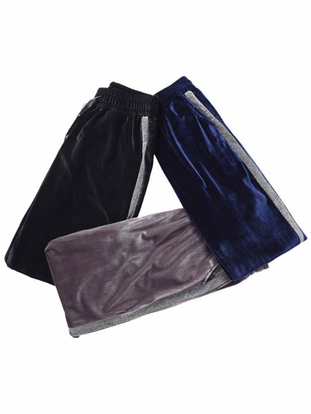 Calça De Ioga Feminina Com Bolsos Plus Size Respirável Listrada