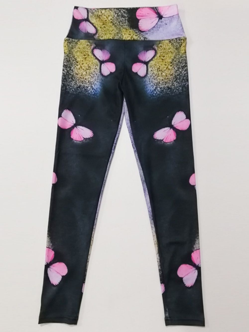 Calça Legging Tiktok Estampada Respirável Cintura Alta Push Up Ginásio Esporte Ioga