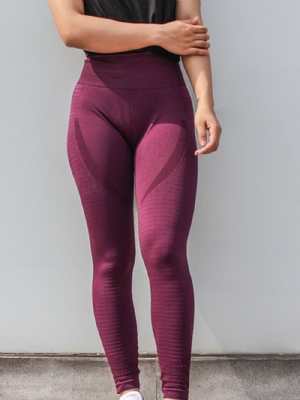 Calça De Patchwork Sólida Anti-Suor Calça De Ioga De Cintura Alta Tiktok Legging