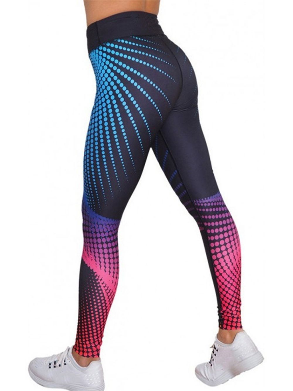 Calças De Ioga De Corrida Respiráveis Com Estampa 3D De Moda Cintura Alta Tiktok Leggings