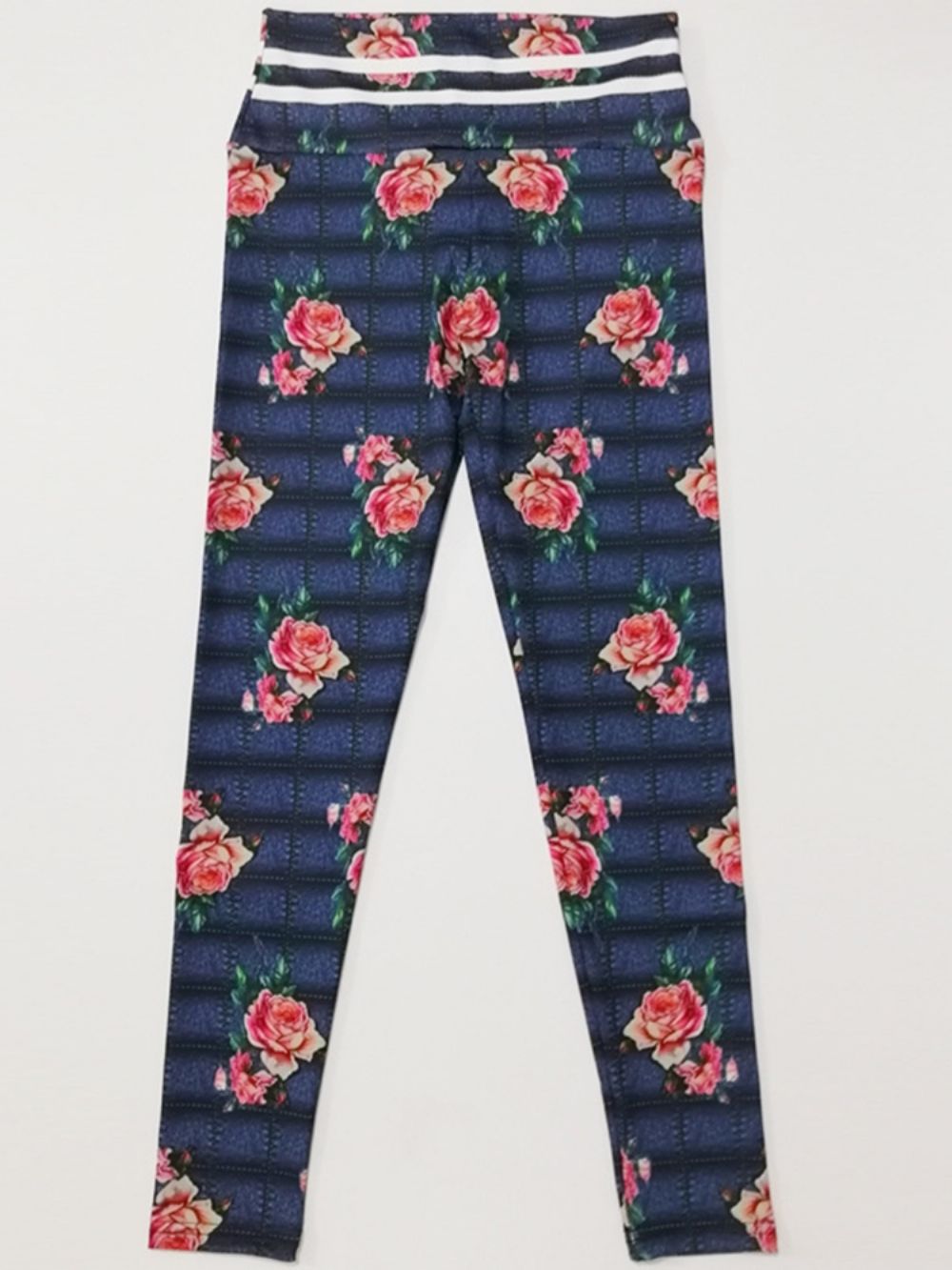 Calças De Ioga Floral Respirável Para Ginástica Esportiva Fitness Legging Tiktok Cintura Alta