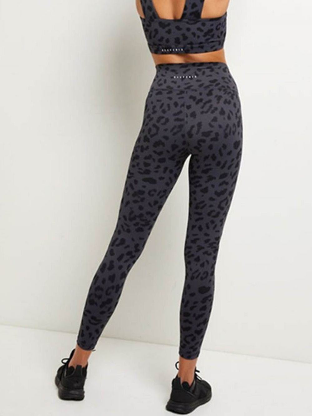 Calças De Tênis De Verão De Secagem Rápida Misturas De Algodão Leopardo Calças De Yoga Cintura Alta Tiktok Leggings