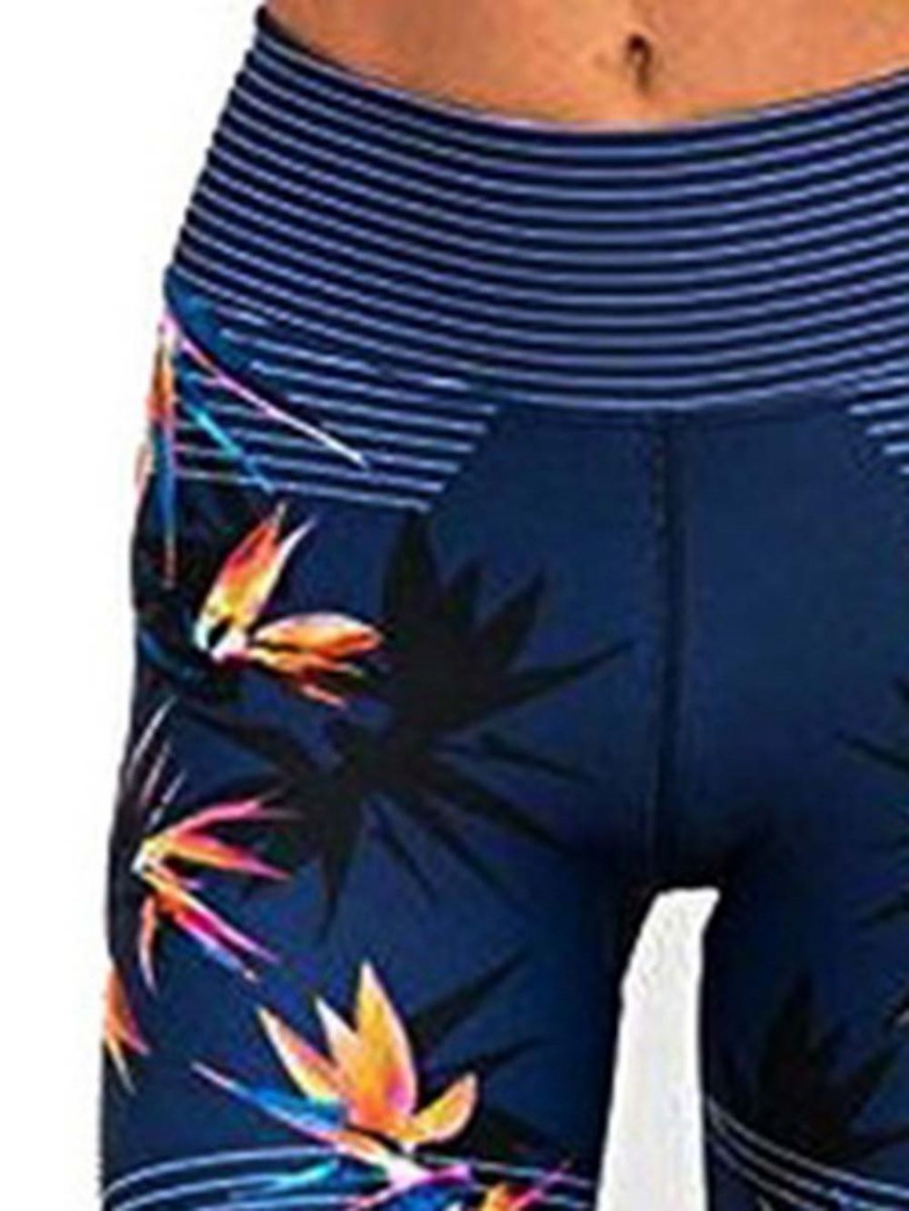 Leggings Esportivas Femininas Anti-Suor Com Estampa Floral