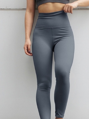 Leggings Femininas De Dança De Rua De Nylon Anti-Suor Sólidas Calças De Ioga Cintura Alta Legging Tiktok