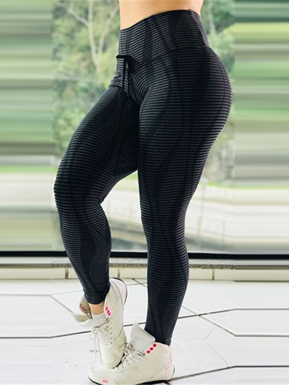 Leggings Femininas Respiráveis Com Estampa De Cintura Alta Calças De Ioga De Cintura Alta Tiktok Leggings