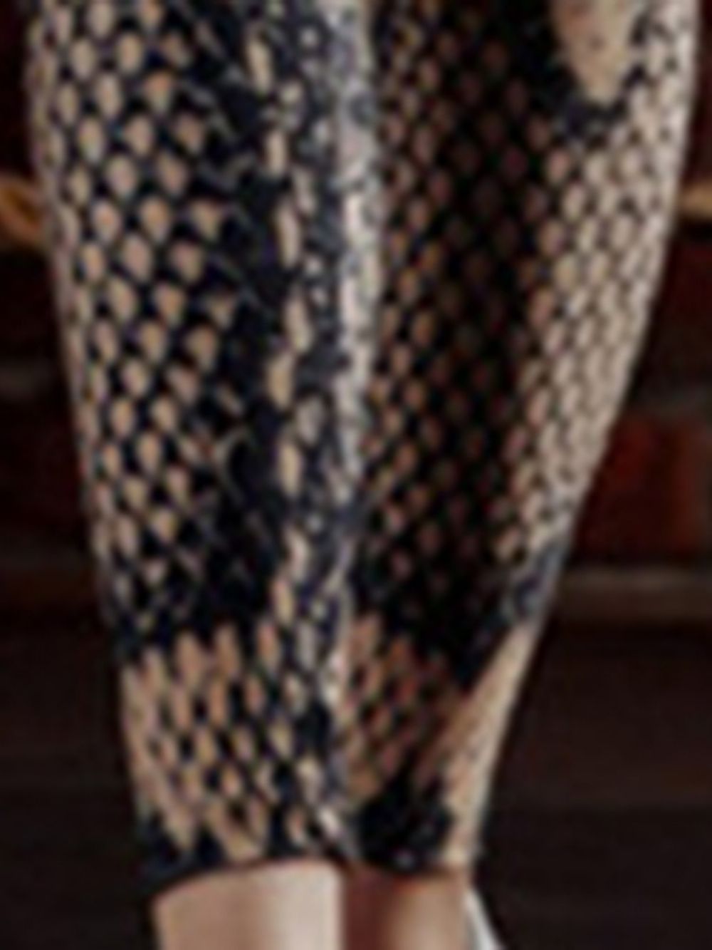 Leggings De Ioga Femininas Com Estampa De Pele De Cobra 3D Calças De Ioga Cintura Alta Tiktok Leggings