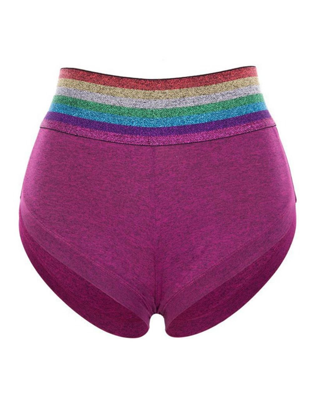 Shorts De Patchwork Arco-Íris Calças De Ioga Para Ginástica De Verão