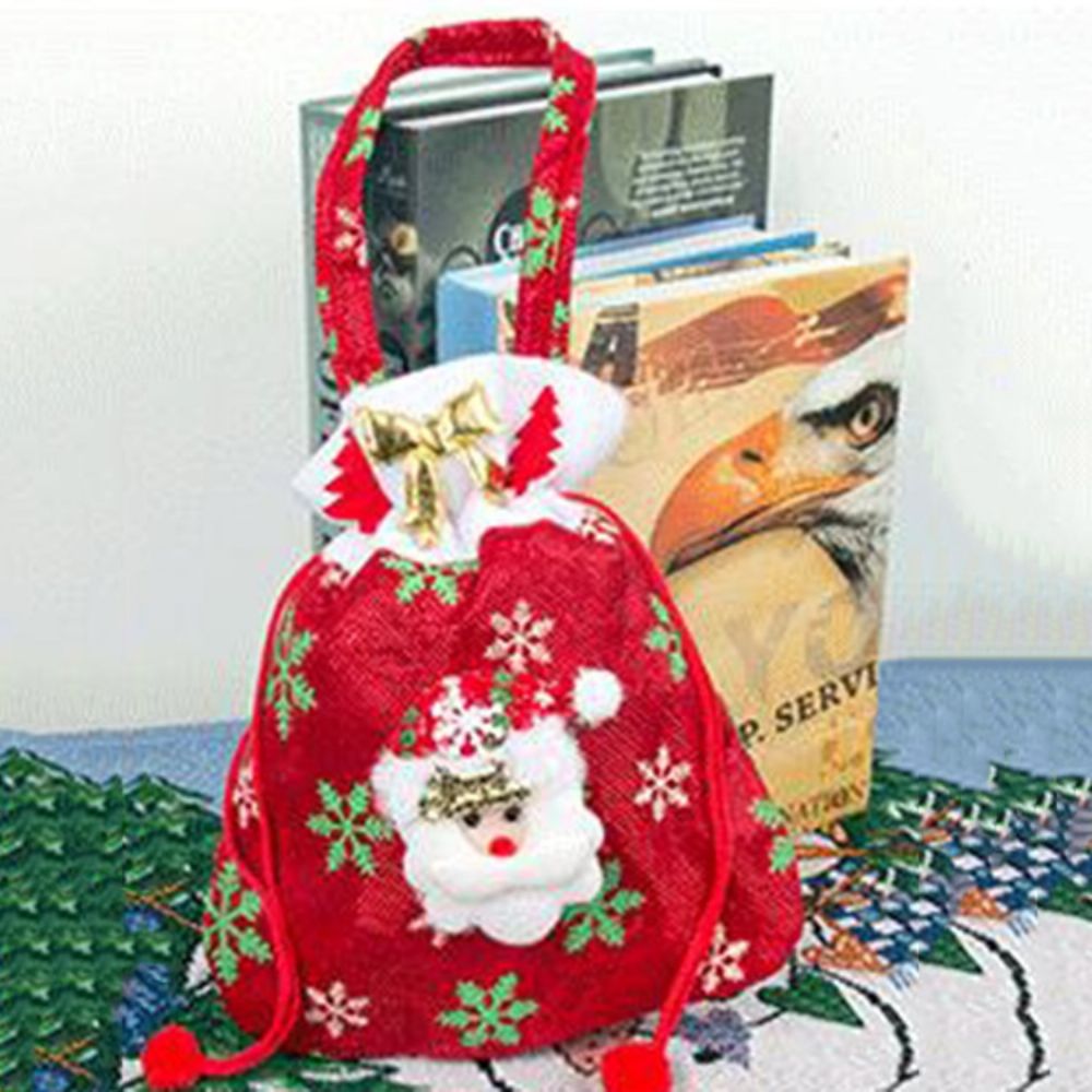 Sacolas De Natal Em Forma De Barril De Desenhos Animados Sacos De Doces