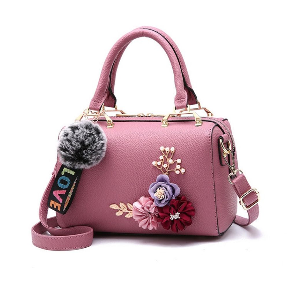 Bolsa Feminina Com Zíper Floral Fashion